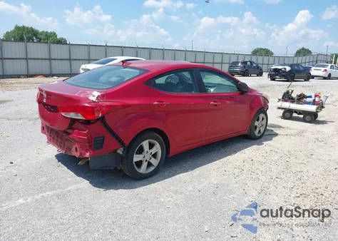 2013 Hyundai Elantra Gls z USA, uszkodzony, nr VIN KMHDH4AE6DU940700
